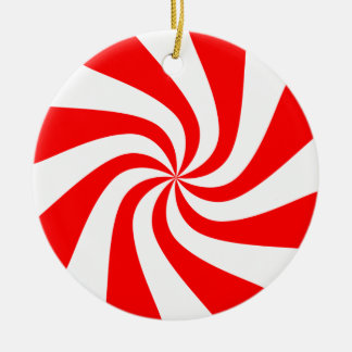Enfeites de natal do redemoinho do Peppermint