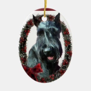 Enfeites de natal do Schnauzer gigante