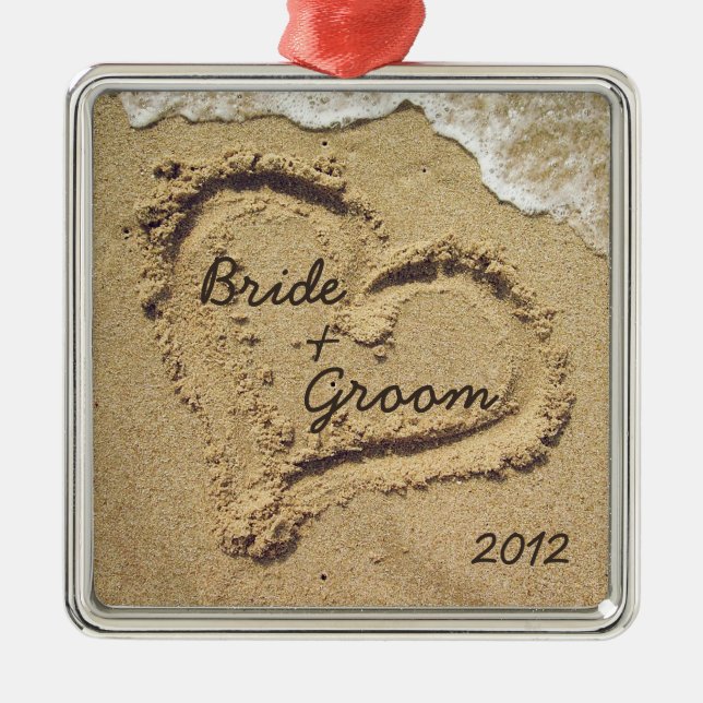 Enfeites de natal do tema da praia primeiros (Frente)