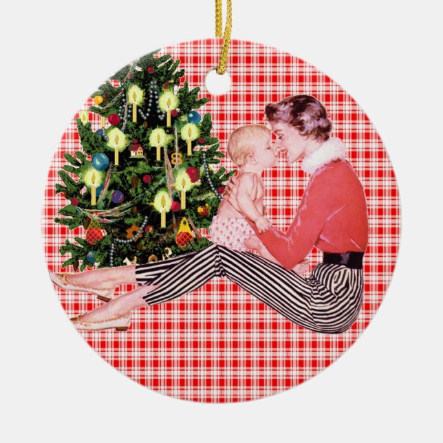 Enfeites de natal dos bebês retros øs (Frente)