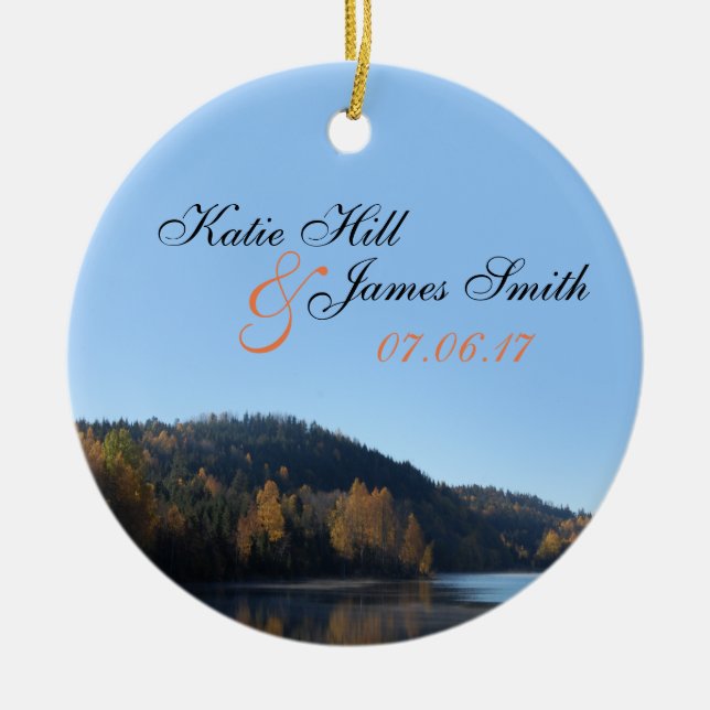 Enfeites de natal dos noivos (Frente)