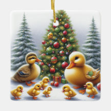 Enfeites de natal Duck Family