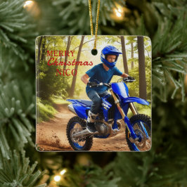 Enfeites de natal Entusiasta Real Blue Motocross