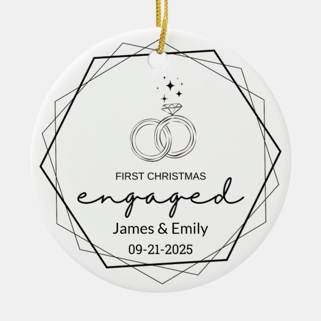 Enfeites de natal Envolvido, Primeiro Natal (Frente)