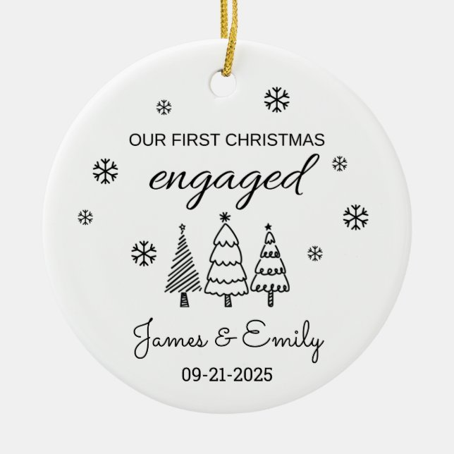 Enfeites de natal Envolvido, Primeiro Natal (Frente)