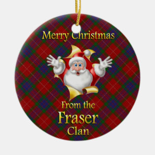 Enfeites de natal escoceses de Fraser do clã
