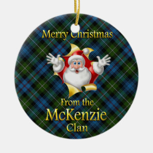 Enfeites de natal escoceses de McKenzie do clã