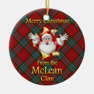 Enfeites de natal escoceses de McLean do clã