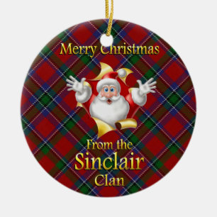 Enfeites de natal escoceses de Sinclair do clã