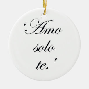 ENFEITES DE NATAL ESPANHOL DIZ "EU TE AMO"