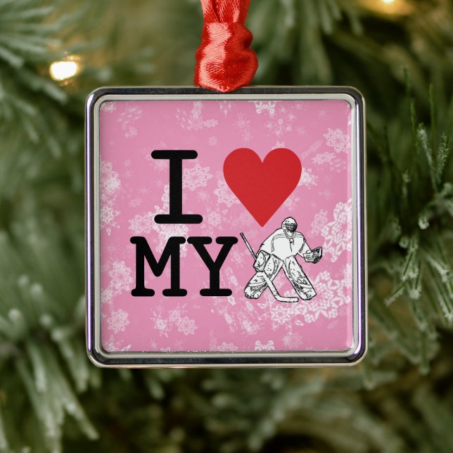 Enfeites de natal, Eu Amo Meu Goleiro De Hóquei (Árvore)