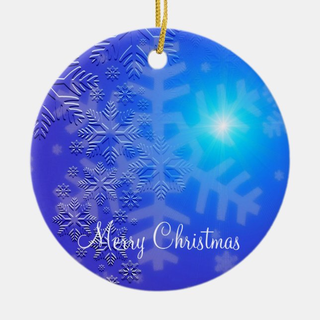 Enfeites de natal Exteriores Com Flocos De Neve (Frente)