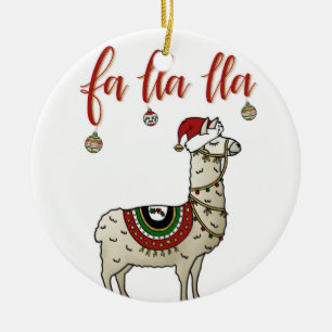 Enfeites de natal Fa Lla Lla Llama