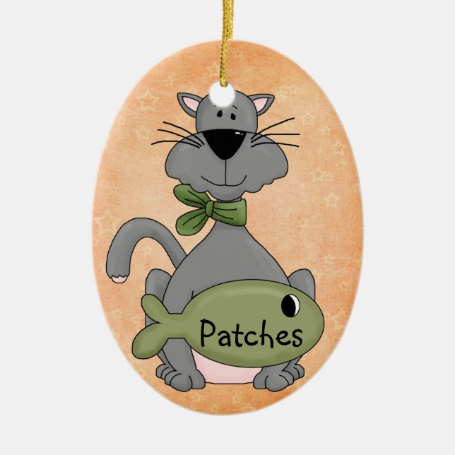 Enfeites de natal feitos sob encomenda do gato (Frente)