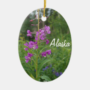 Enfeites de natal Fireweed do Alaska Personalizado