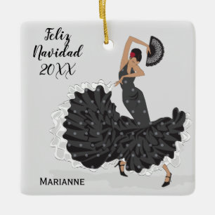 Enfeites de natal Flamenco Personalizado
