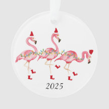 Enfeites de natal Flamingo