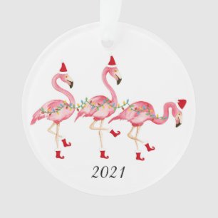 Enfeites de natal Flamingo