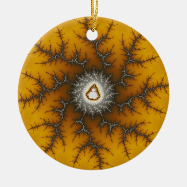 Enfeites de natal Fractal De Laca De Gelo (Frente)