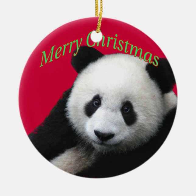 Enfeites de natal Giant Panda (Frente)