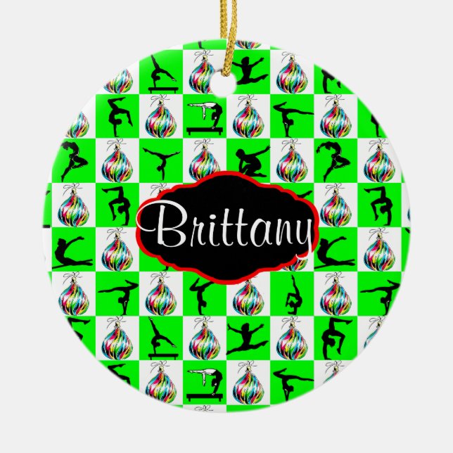 ENFEITES DE NATAL GINÁSTICO PERSONALIZADO (Frente)