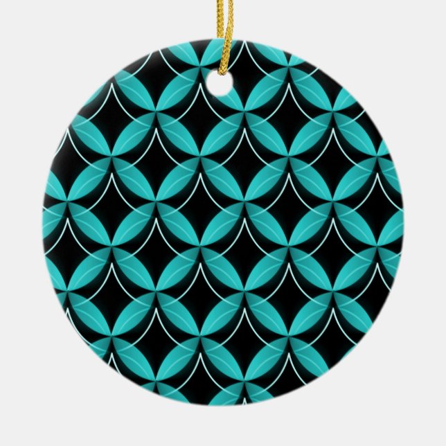 Enfeites de natal Glam Uptown, Turquoise (Frente)