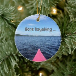 Enfeites de natal "Gone Kayaking"