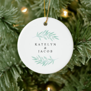 Enfeites de natal Greenery de Casamento Moderno