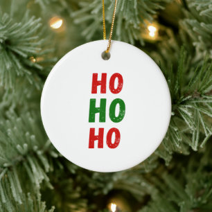 Enfeites de natal ho ho ho personalizado