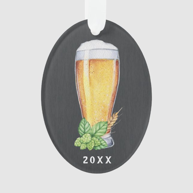 Enfeites de natal Hoppy da cerveja inglesa do (Frente)