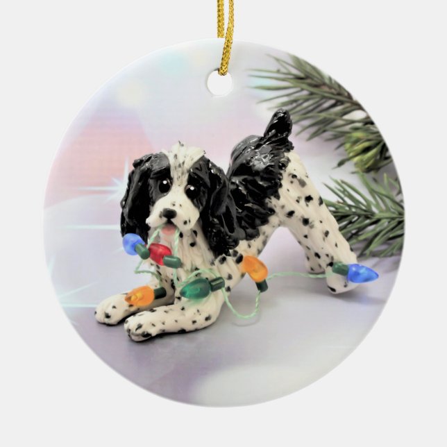 Enfeites de natal Inglês Springer Spaniel Dog (Frente)