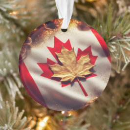 ENFEITES DE NATAL INSPIRADO CANADIANO FLAG