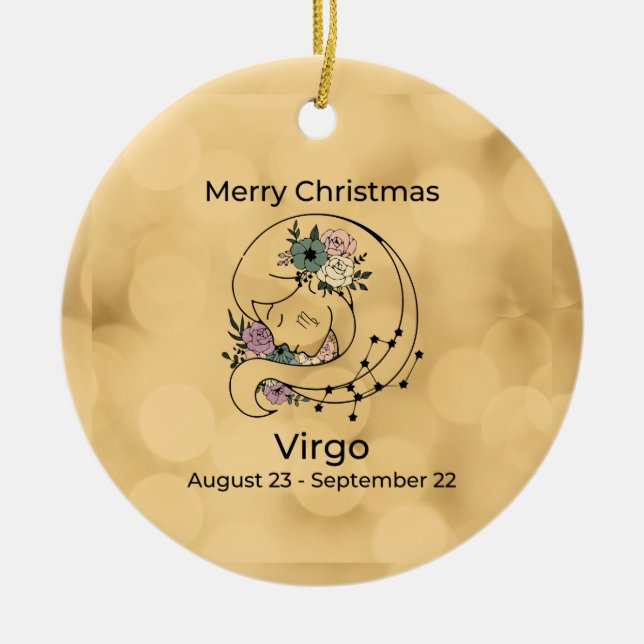Enfeites de natal inspirado do Virgo Vintage (Frente)
