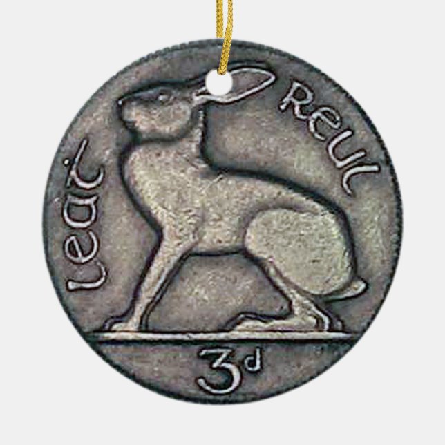 Enfeites de natal irlandeses da moeda, Nollaig (Frente)