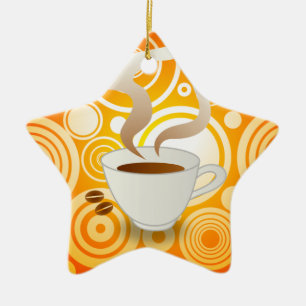 Enfeites de natal legal do café