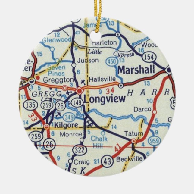 Enfeites de natal Longview e Marshall Texas (Frente)