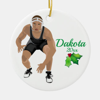 Enfeites de natal Luta personalizado preto - Cinza