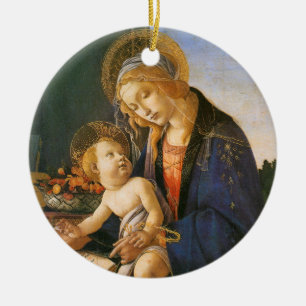 Enfeites de natal Madonna del Libro Botticelli