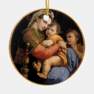 Enfeites de natal Madonna e Criança