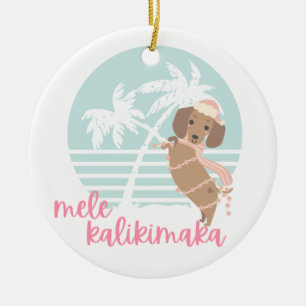 Enfeites de natal Mele Kalikimaka Wiener