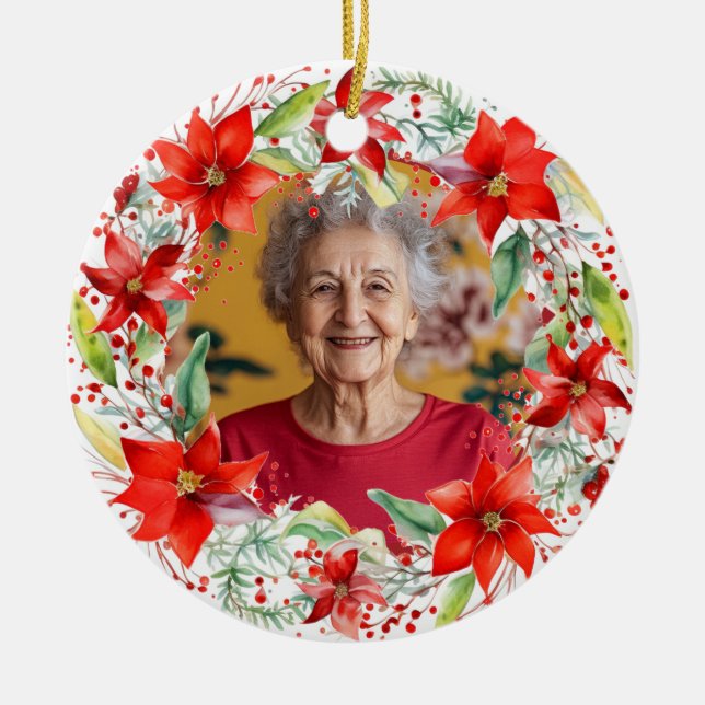 enfeites de natal Memorial de 2 lados (Frente)