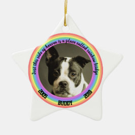 Enfeites de natal Memorial Personalizado de Cães