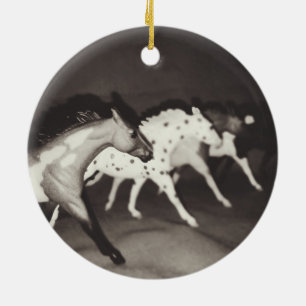 Enfeites de natal modelo do cavalo de Breyer