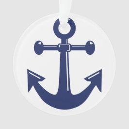 Enfeites de natal náuticos Ancoragem acrílica bran