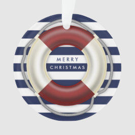 Enfeites de natal náuticos - Azul-acrílico persona