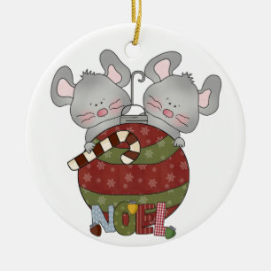 Enfeites de natal Noel Holiday Mice