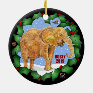 Enfeites de natal Nosey 2019, 2 lados
