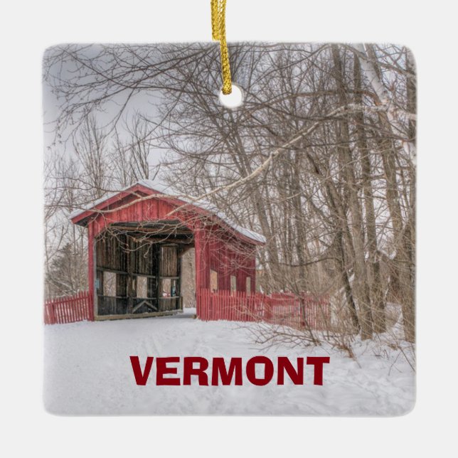 Enfeites de natal Panorâmica Vermont (Frente)