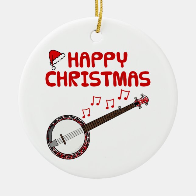 Enfeites de natal para Músicos do Banjo Folk (Frente)