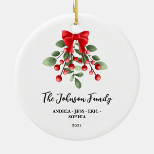 Enfeites de natal Personalizado Da Família, De Doi